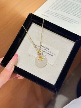 Good Fortune and Peace Buckle Necklace